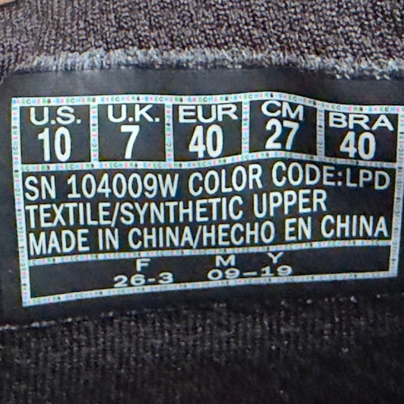 Skechers Leopard Print Sneakers Womens 10 Black Air Cooled Memory Foam Comfort - Picture 12 of 12